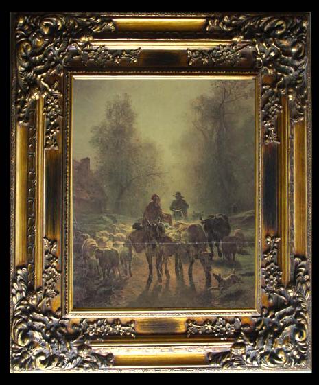 framed  constant troyon On the Way to Market (san05), Ta014